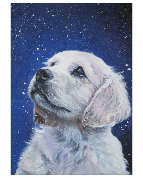 Dog and Snowflakes WD2331