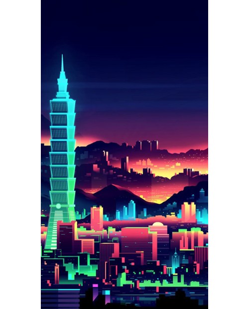 Night Skyscraper WD2336