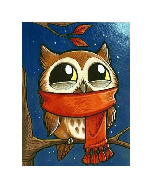 Owlet with Scarf WD2363