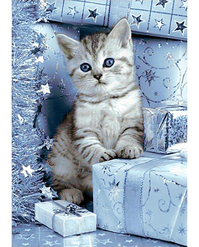 Kitten and Christmas Presents WD2417