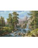 Scenery with Waterfall WD2459