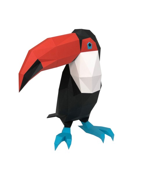 Wizardi 3D Papercraft Kit Toucan PP-2TUK-BWS