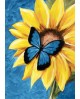 Butterfly and Sunflower WD031