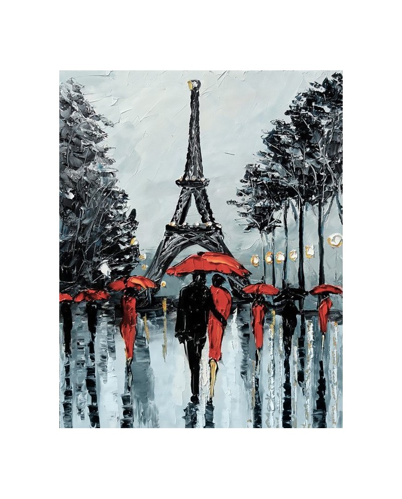 Paris in Rain WD156